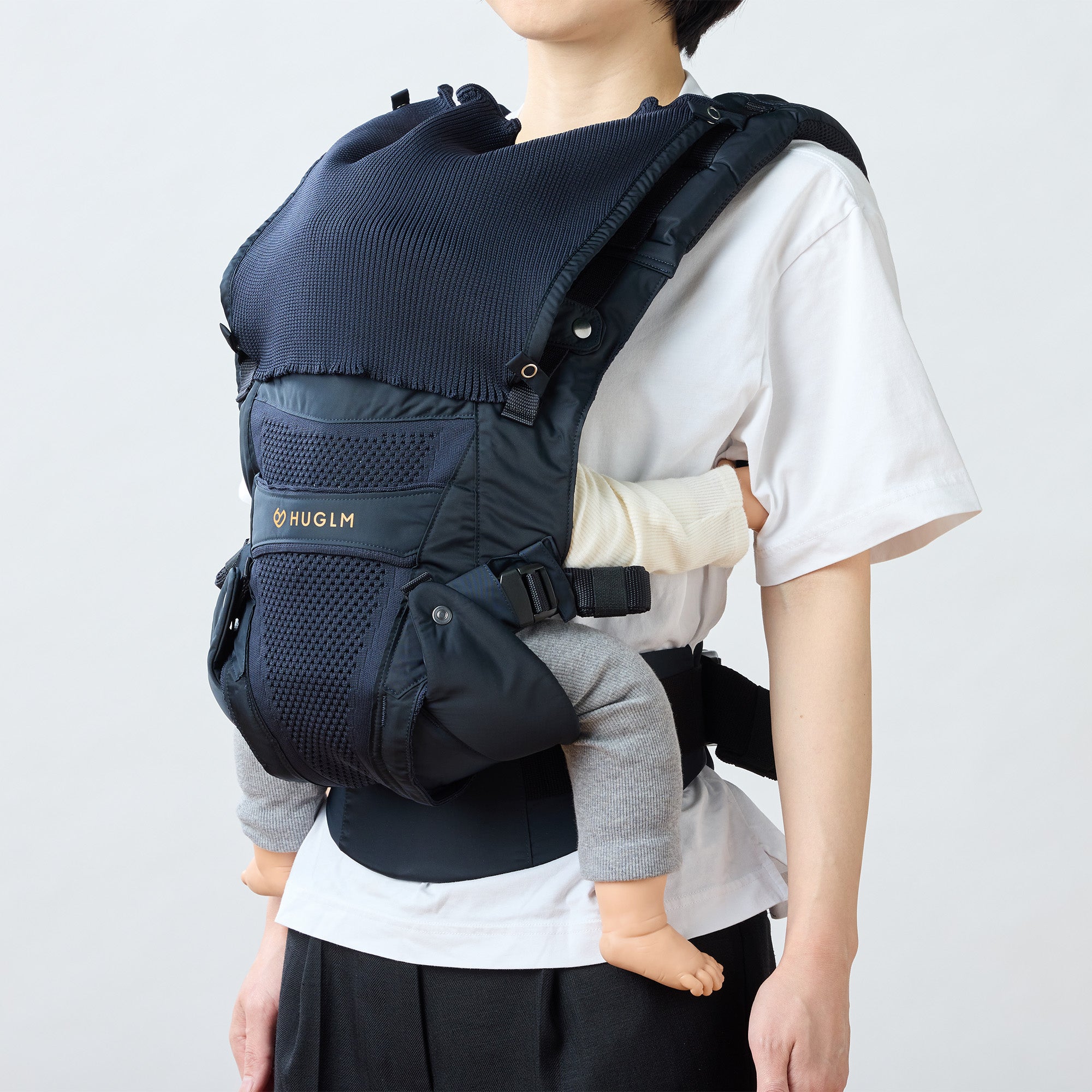3wayフード｜職人がつくる機能性 抱っこ紐 HUGLM（ハグルム）